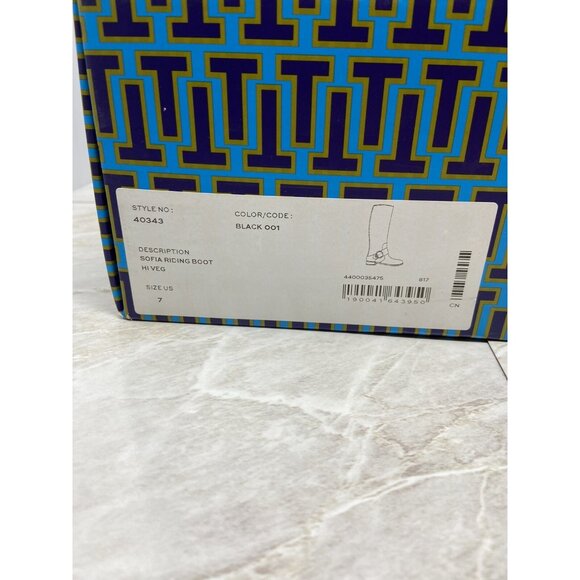 Tory Burch Sofia Tall Riding Boots Size 7 - Picture 10 of 10